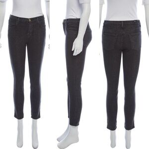 NWT J Brand Black Metallic Mid-Rise Skinny Jeans